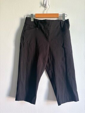 Reitmans Sz 6 Petite Black Classic Capri Pants